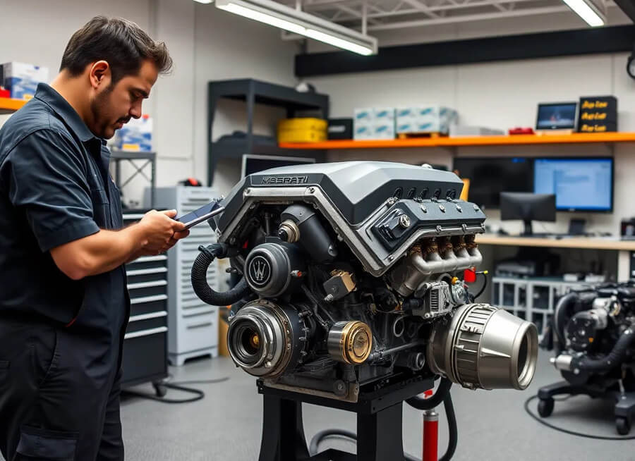 Maserati Car Engine Repair & Service in Dubai